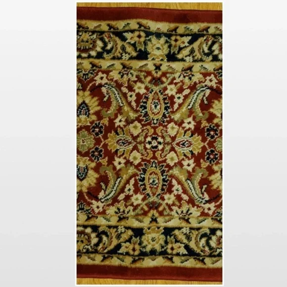1.87’X6.91’ Red Turkish Runner Rug